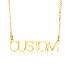 Personalized Name Necklace Custom Made Any Name Font Stainless Steel Metal Women Jewelry