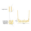 Personalized Name Necklace Custom Made Any Name Font Stainless Steel Metal Women Jewelry