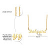 Personalized Name Necklace Custom Made Any Name Font Stainless Steel Metal Women Jewelry