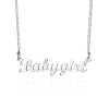Personalized Name Necklace Custom Made Any Name Font Stainless Steel Metal Women Jewelry