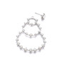 Bohemian Crystal Large Circle Drop Pendant Earrings