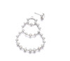 Bohemian Crystal Large Circle Drop Pendant Earrings