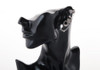 4 PCS Vintage Chain Tassels Crown Water Drop Pattern Earrings