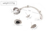 4 PCS Vintage Chain Tassels Crown Water Drop Pattern Earrings