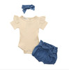 Newborn Baby Girls Clothes Sets 2020 Summer Short Sleeve Bowtie Romper+Shorts Dress+Headband Infant baby girl clothing outfit Newborn Baby Girls Clothes Sets 2020 Summer Short Sleeve Bowtie Romper+Shorts Dress+Headband Infant baby girl clothing outfit
