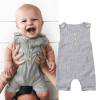 Newborn Baby Boy Girl Outfit Clothes Romper Tops Jumpsuit Shorts Pants One-Piece sleeveness rompers O Neck Striped Jumpsuit