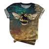 T shirt Women Harajuku Tops Plus Size Women Short Sleeve Butterfly Print O-Neck T-Shirt