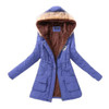 Women Parka Fashion Autumn Winter Warm Jackets Women Fur Collar Coats Long Parkas Hoodies Office