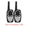 2 pcs RT628 Kids Retevis Walkie Talkie Transceiver UHF Frequency Portable 0.5W 446MHz LCD Display