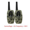 2 pcs RT628 Kids Retevis Walkie Talkie Transceiver UHF Frequency Portable 0.5W 446MHz LCD Display