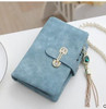 Nubuck Leather Women Wallets Female Fashion Zipper Small Wallet Women Short Coin Purse Holders Retro