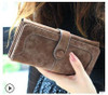 Nubuck Leather Women Wallets Female Fashion Zipper Small Wallet Women Short Coin Purse Holders Retro