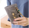 Nubuck Leather Women Wallets Female Fashion Zipper Small Wallet Women Short Coin Purse Holders Retro