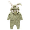 2018 Newborn Infant Baby Girl Boy Clothes Cute 3D Bunny Ear Romper Jumpsuit Playsuit Autumn Winter Warm Babies Rompers One Piece