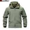 MAGCOMSEN Shark Skin Military Jacket Men Softshell Waterpoof Camo Clothes Tactical Camouflage Army