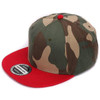 HATLANDER Camouflage snapback polyester cap blank flat camo baseball cap with no embroidery mens cap