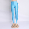 Hot Selling 2018 Plus Size Fluorescent Color Women Leggings Elastic Leggings Multicolor Shiny Glossy