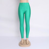 Hot Selling 2018 Plus Size Fluorescent Color Women Leggings Elastic Leggings Multicolor Shiny Glossy