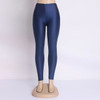Hot Selling 2018 Plus Size Fluorescent Color Women Leggings Elastic Leggings Multicolor Shiny Glossy