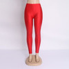 Hot Selling 2018 Plus Size Fluorescent Color Women Leggings Elastic Leggings Multicolor Shiny Glossy