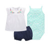 Fashion 2018 Orangemom Summer short sleeve baby sets for baby girl clothes , 3pc cotton girls