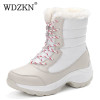 2017 women snow boots winter warm boots thick bottom platform waterproof ankle boots for women thick