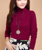 Autumn winter cashmere sweater female pullover high collar  turtleneck sweater women solid