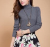 Autumn winter cashmere sweater female pullover high collar  turtleneck sweater women solid