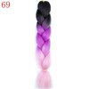 24inch Ombre Synthetic Crochet Hair Extensions Braids