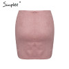 VenusFox sexy high waist split suede skirt VenusFox sexy high waist split suede skirt