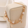 Women Fashion Jewelry Gold Color Heart Butterfly Charm Bracelets