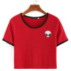 VenusFox Printed Aliens crop top Short Sleeve Round-Neck T-shirts Tops Summer