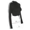 VenusFox Women Turtleneck Rome Letter Printed Long Sleeve Sweatshirt