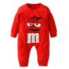 2017 New fashion baby boys girls clothes newborn blue and red Long sleeve Cartoon printing Jumpsuit