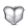 100% Authentic 925 Sterling Silver Heart Shape Charm Beads Fit pandora Charm Bracelet DIY Original