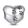 100% Authentic 925 Sterling Silver Heart Shape Charm Beads Fit pandora Charm Bracelet DIY Original