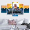 5 Panels Canvas Buddha Statue HD Prints Painting Wall Art Picture For Living Room Wall Decor Home Decoration