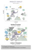 Cartoon baby elephant wall sticker kids room decoration bedroom wall decor self-adhesive stickers for home house decoration