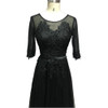 NOBLE WEISS Elegant O-Neck A-Line Sweep Train Lace Evening Dress Cheap Prom Dresses Robe De Soiree