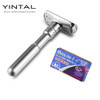 YINTAL Full Zinc Alloy Safety Razor For Men Adjustable 1-6 Files Close Shaving Classic Double Edge