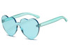 Fashion cute sexy retro Love Heart  Rimless Sunglasses UV400 Fashion cute sexy retro Love Heart  Rimless Sunglasses UV400