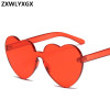 Fashion cute sexy retro Love Heart  Rimless Sunglasses UV400 Fashion cute sexy retro Love Heart  Rimless Sunglasses UV400