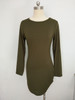 VenusFox Plus Size Women Long Sleeve Mini Bodycon Party Sexy Dresses