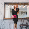 VenusFox Women Knitted V-neck Cotton Skinny Sweater Dress  Slim Bodycon Dress Elegant Sexy Party VenusFox Women Knitted V-neck Cotton Skinny Sweater Dress  Slim Bodycon Dress Elegant Sexy Party