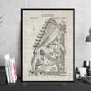 Adding Machine Patent Vintage Poster First Calculating Machine Science Print Painting Blueprint Wall Pictures Room Home Decor