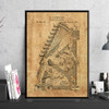 Adding Machine Patent Vintage Poster First Calculating Machine Science Print Painting Blueprint Wall Pictures Room Home Decor