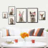 Kawaii Animals Bunny Art Prints Poster Nursery Wall Picture