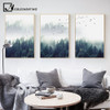 Nordic Decoration Forest Lanscape Wall Art Canvas Poster and Print Canvas Painting