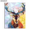 DRAWJOY Framed Picture Painting & Calligraphy Of Loely Animals  DIY Painting By Numbers Coloring By Numbers
