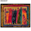Framed Picture Painting By Numbers Home Decor Abstract DIY Oil Painting On Canvas Home Decoration For Living Room 40*50CM